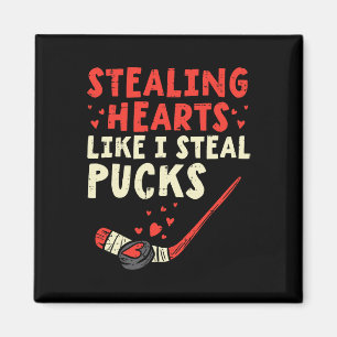 Stealing Heart Like I Steal Pucks Valentines Day H Magnet