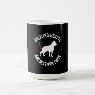 Stealing Hearts And Blasting Farts Boston Terrier Coffee Mug