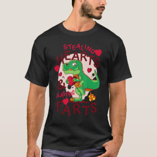 Stealing Hearts And Blasting Farts Funny Quote Kid T-Shirt