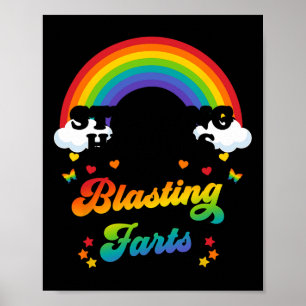 Stealing Hearts And Blasting Farts Funny Valentine Poster