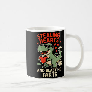 Stealing Hearts And Blasting Farts Trex Childrens Coffee Mug
