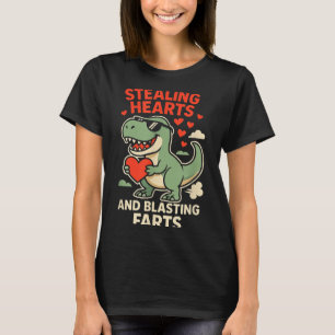 Stealing Hearts And Blasting Farts Trex Childrens T-Shirt