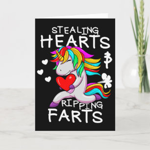 Stealing Hearts And Ripping Farts Funny Valentine Card
