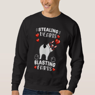 Stealing Hearts Blasting Farts French Bulldog Vale Sweatshirt