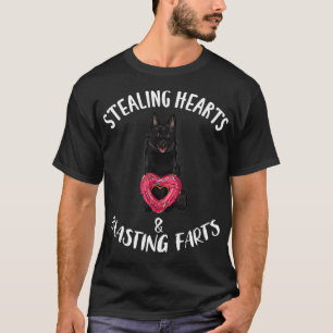 Stealing Hearts Blasting Farts Schipperke Valentin T-Shirt