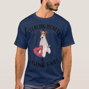 Stealing Hearts Blasting Farts Wire Fo Terrier Val T-Shirt