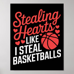 Stealing Hearts Like I Steal Sket Valentine Kids  Poster