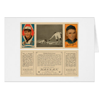 Stealing Second Senators Baseball 1912