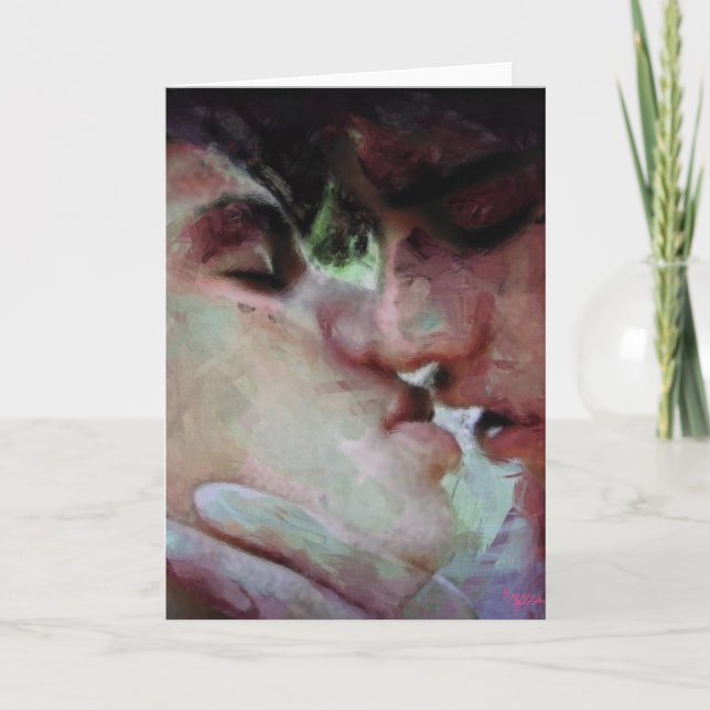 stealing sweet kisses holiday card (Front)