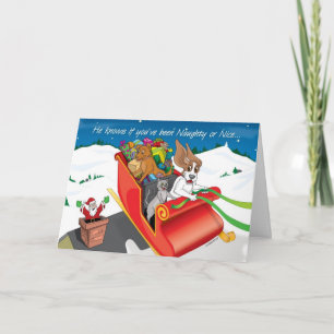 StealingSantasSleighCARD_©ZoeRanucci Holiday Card