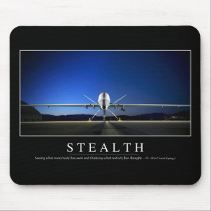 Stealth: Inspirational Quote Mouse Mat