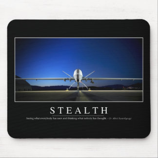 Stealth: Inspirational Quote Mouse Mat