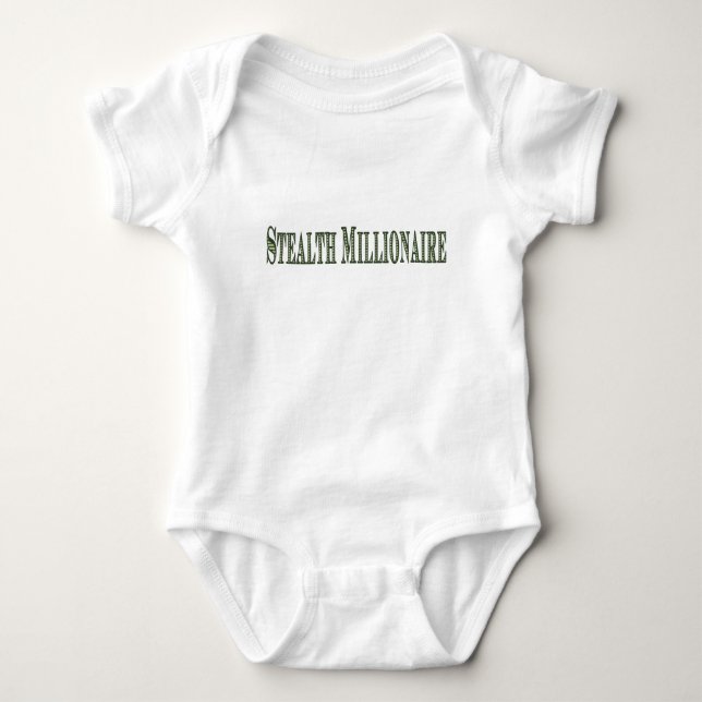 Stealth Millionaire Baby Bodysuit (Front)