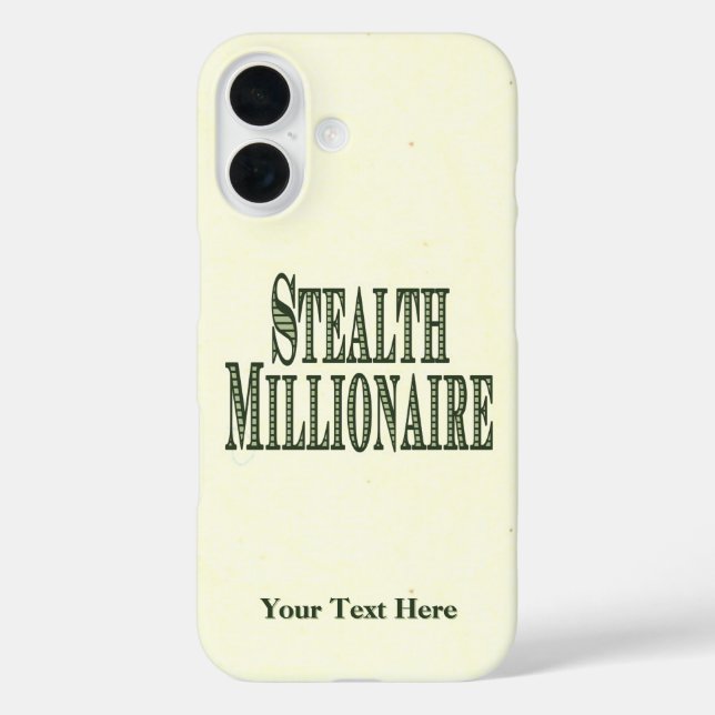 Stealth Millionaire Case-Mate iPhone Case (Back)