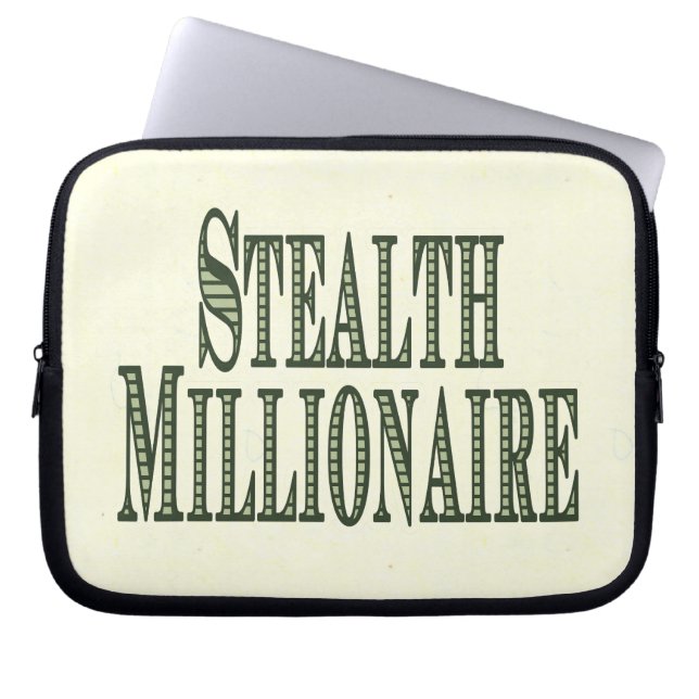 Stealth Millionaire Laptop Sleeve (Front)