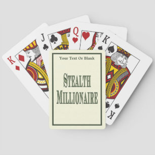 Stealth Millionaire Playing Cards