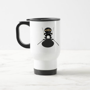 Stealth Ninja Boy Dual Katana Anime Gamer Travel Mug