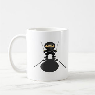 Stealth Ninja Boy Dual Katana Anime Warrior Art Coffee Mug