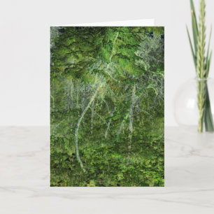 "Stealthy Trees" - Digitally Transformed Forest Card