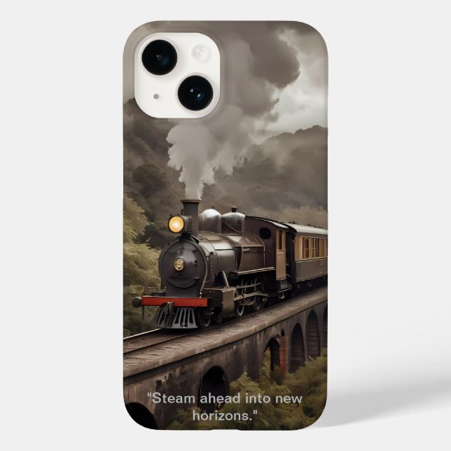 Steam ahead into new horizons. Case-Mate iPhone case (Back)