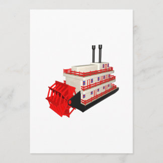 Steam Boat Invitation