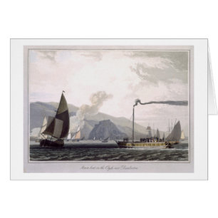 Steam boat on the Clyde near Dumbarton, from 'A Vo