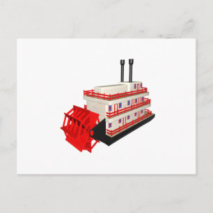 Steam Boat Postcard