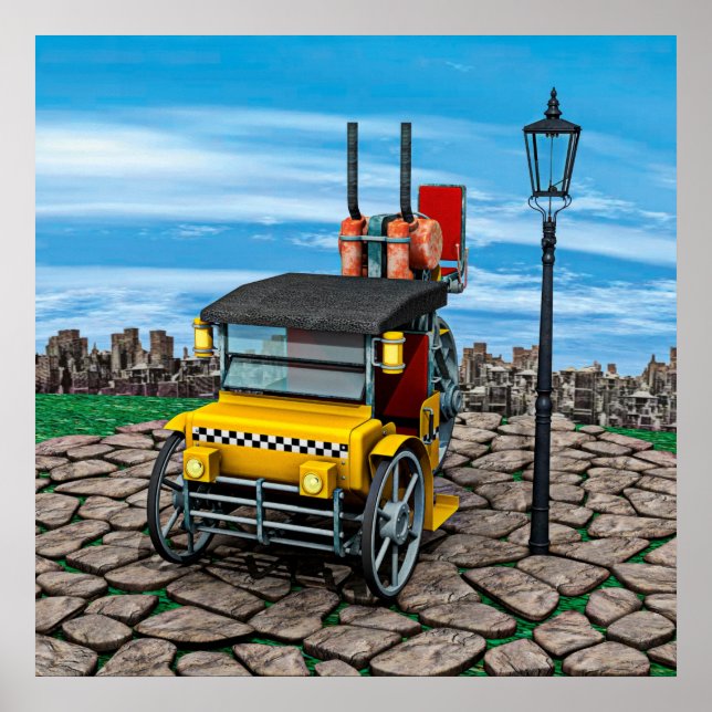 Steam Cab-Taxi Poster (Front)