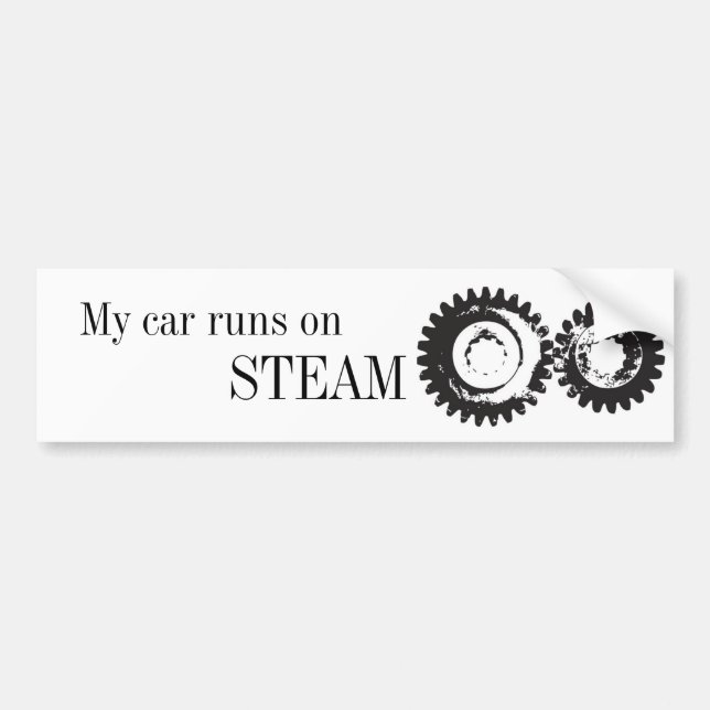 Steam Car Bumper Sticker (Front)