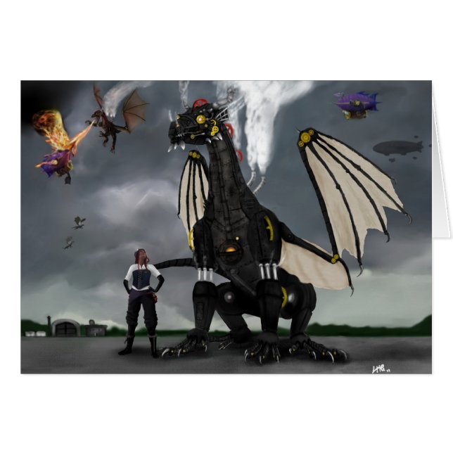 Steam Dragon Wars Card (Front Horizontal)