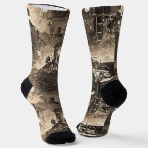 Steam Dreams - Railway Engine Socks