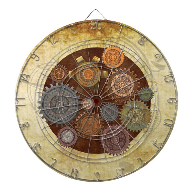 Steam Elegance Steampunk Dartboard (Front)
