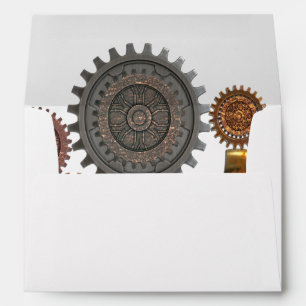 Steam Elegance Steampunk For 5x7 Invites Envelope