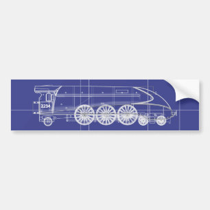 Steam Engine Bumper Sticker