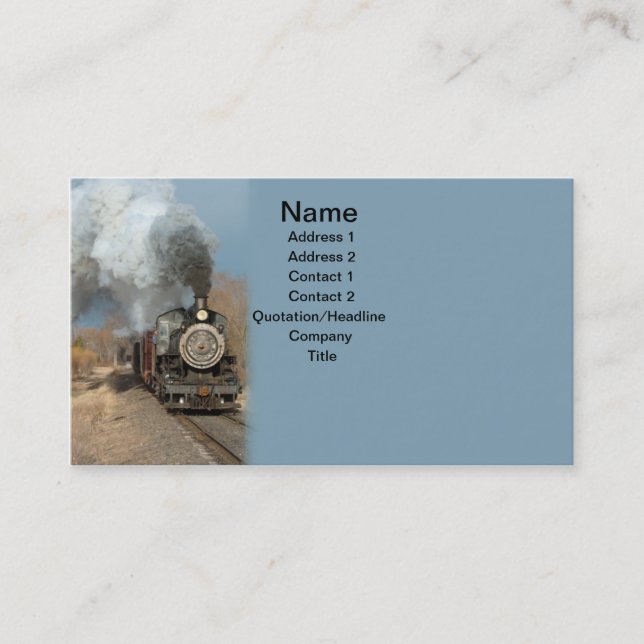 Steam Engine Business Card (Front)