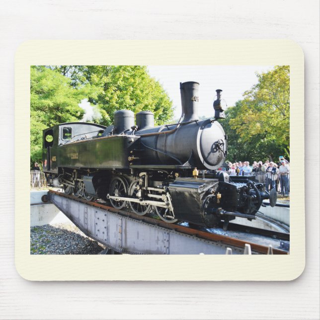 Steam engine, France Mouse Mat (Front)