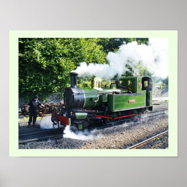 Steam engine in the Isle of Man Poster (Front)