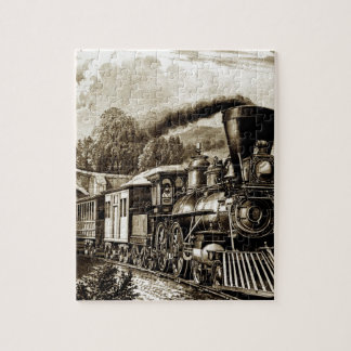 Steam engine locomotive history jigsaw puzzle