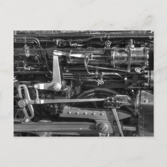 Steam engine postcard (Front)