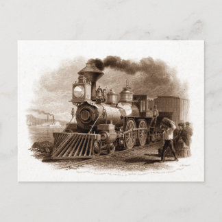 Steam Engine Postcard