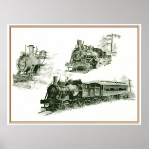 Steam Engine Poster