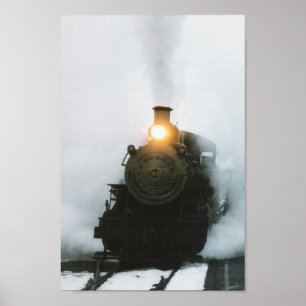Steam engine poster