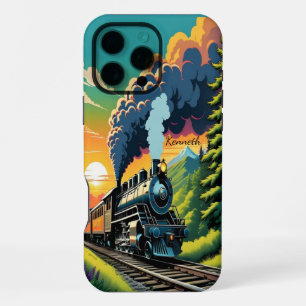 Steam Engine Sunset iPhone 16 Pro Max Case