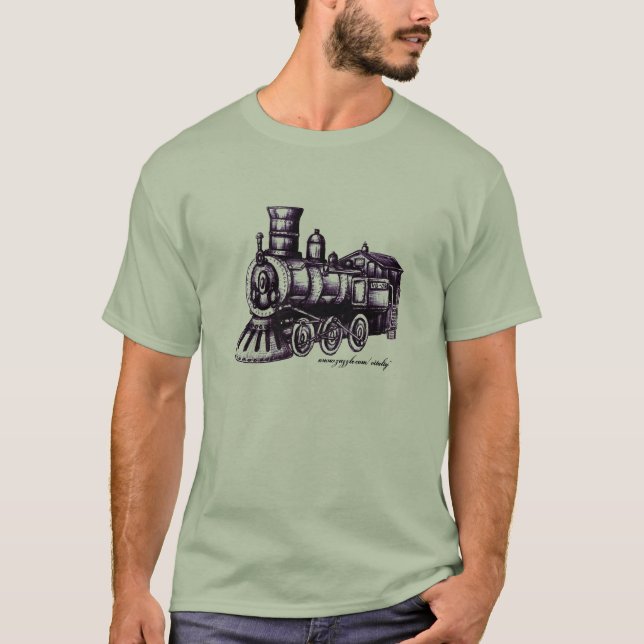 Steam engine t-shirt design (Front)