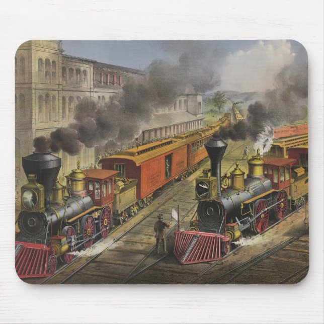 Steam Engines Mouse Mat (Front)