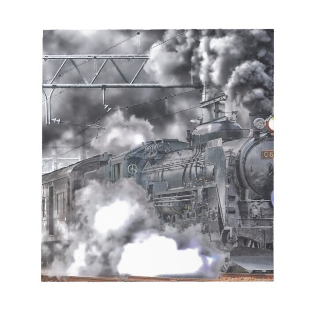Steam Engines Trains HDR Photo Notepad (Front)