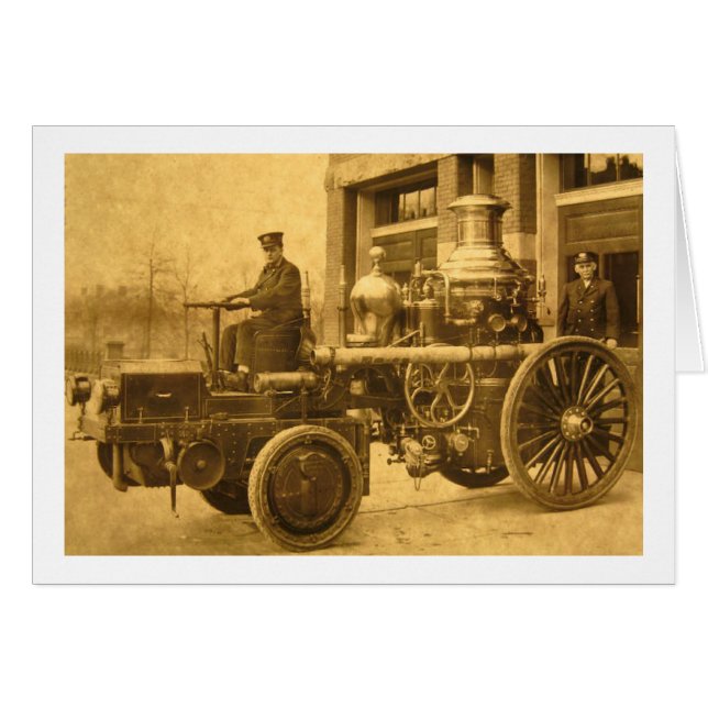 Steam Fire Engine Pumper Truck (Front Horizontal)