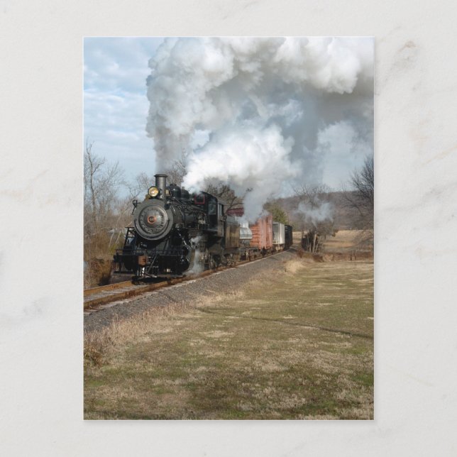 Steam Freight Lahaska Vertical Postcard (Front)