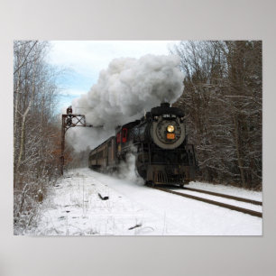 Steam In Winter Poster