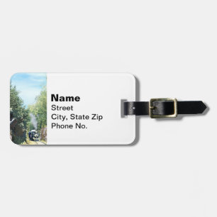 Steam Locomotive At Summit Cut, Green Mountain Luggage Tag